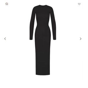 SKIMS Waffle Crewneck Long Dress NWT